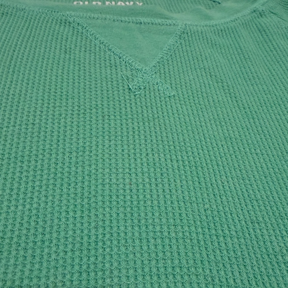 Old Navy Women's Teal Long Sleeve Tee - Picture 3 of 4